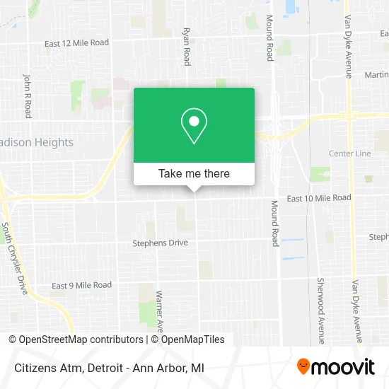 Citizens Atm map