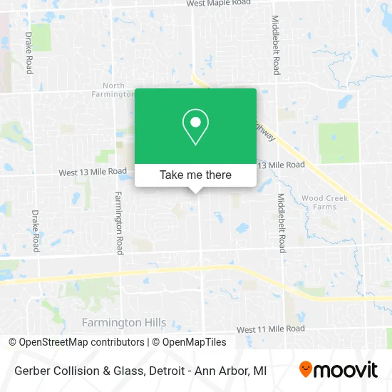 Gerber Collision & Glass map