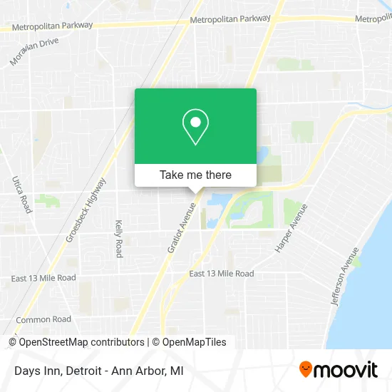 Days Inn map