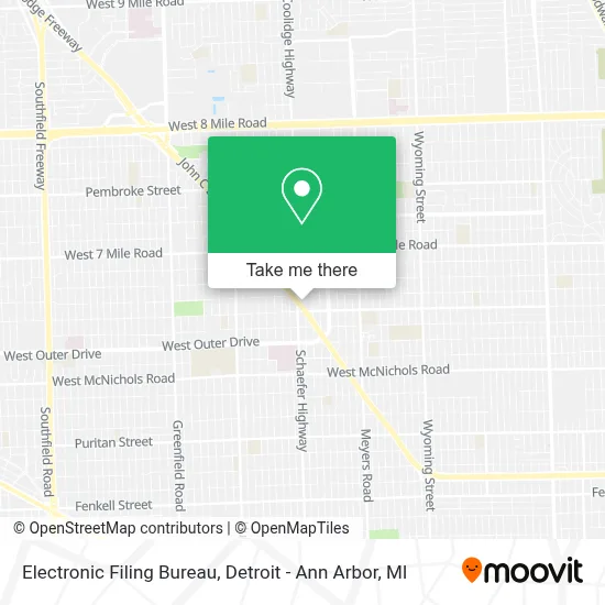 Electronic Filing Bureau map