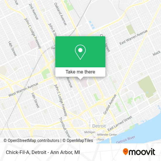 Chick-Fil-A map