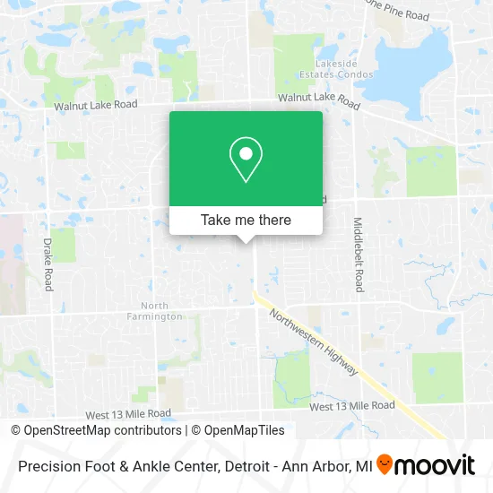 Precision Foot & Ankle Center map
