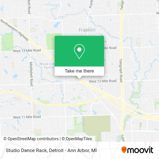 Studio Dance Rack map