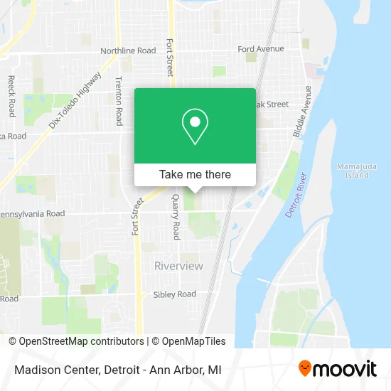 Madison Center map