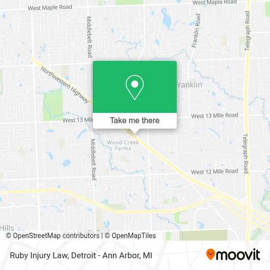 Ruby Injury Law map