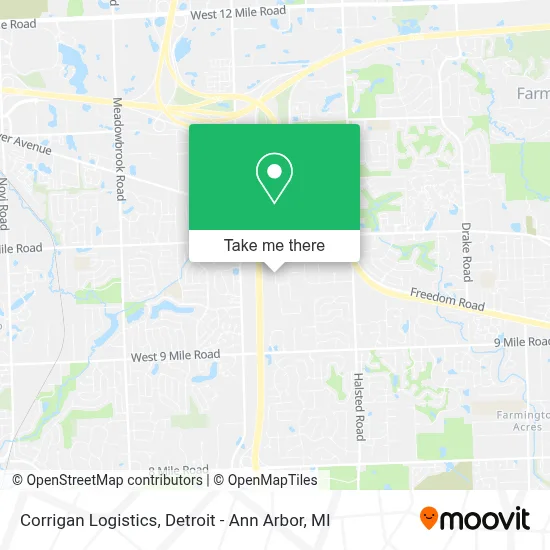 Corrigan Logistics map