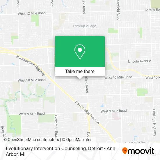 Evolutionary Intervention Counseling map
