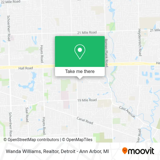 Wanda Williams, Realtor map