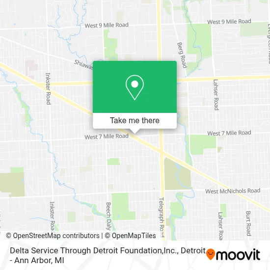 Delta Service Through Detroit Foundation,Inc. map