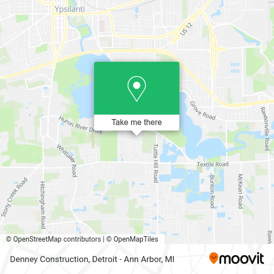 Denney Construction map