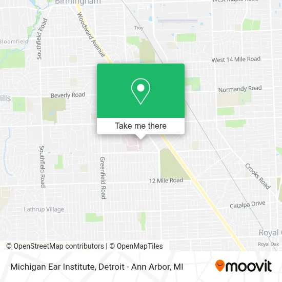 Michigan Ear Institute map