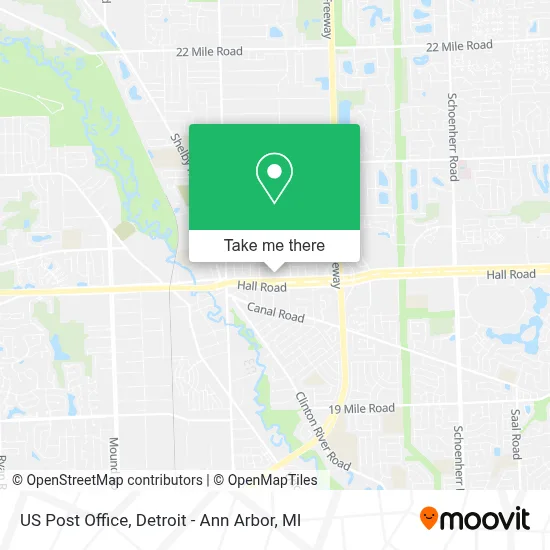 Us Post Office map