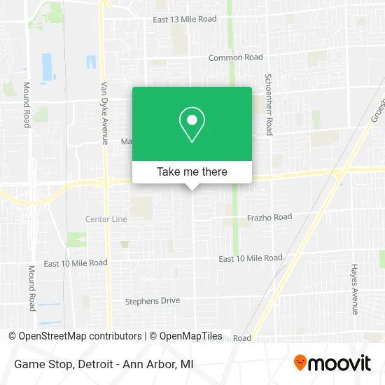 Game Stop map