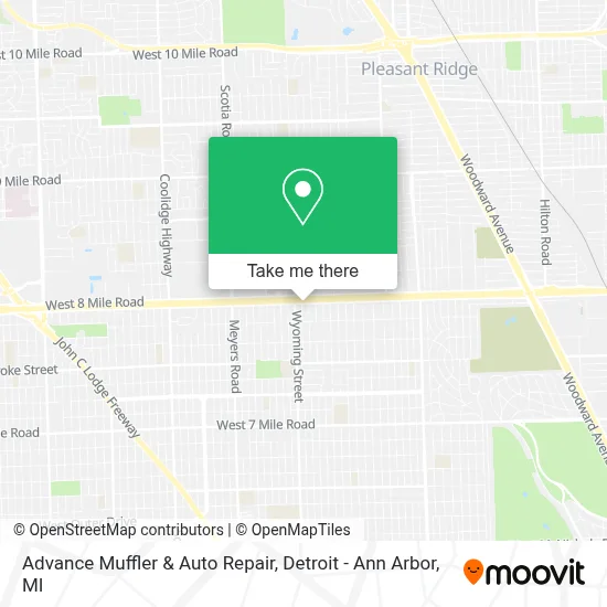 Advance Muffler & Auto Repair map