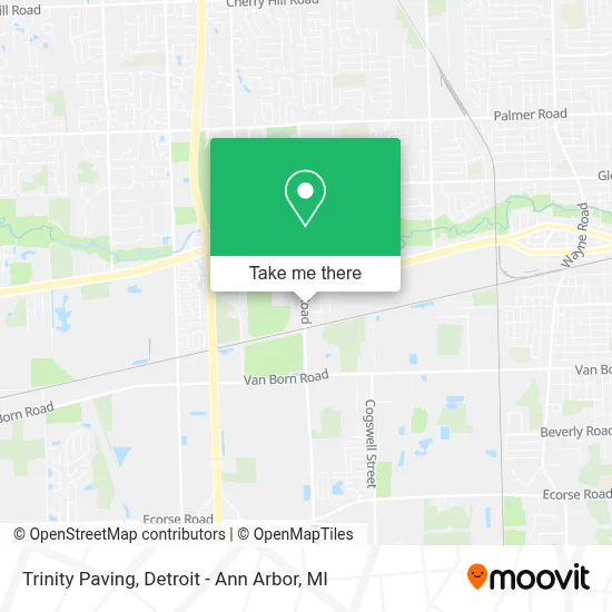 Trinity Paving map