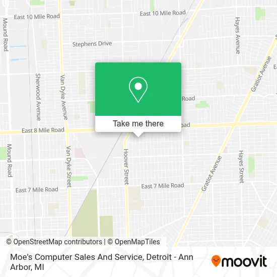 Moe's Computer Sales And Service map