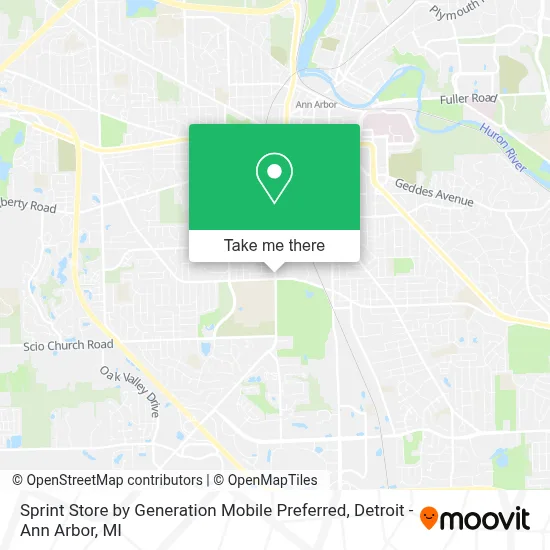 Sprint Store by Generation Mobile Preferred map