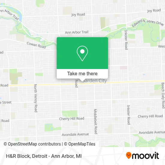 H&R Block map