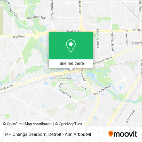 P.F. Changs Dearborn map