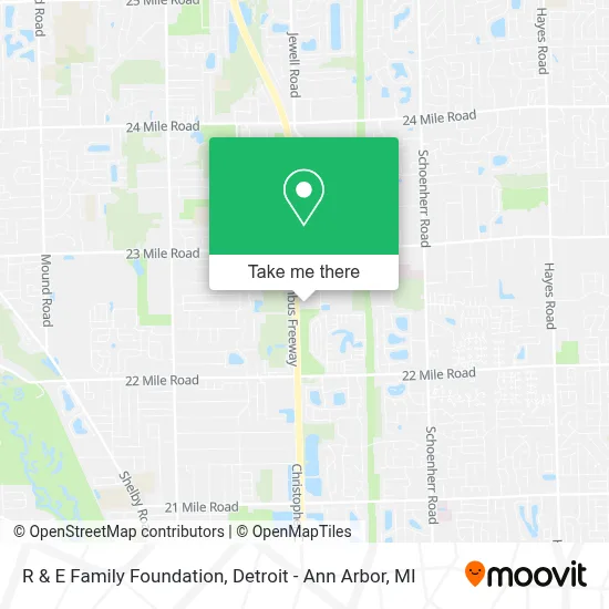 R & E Family Foundation map