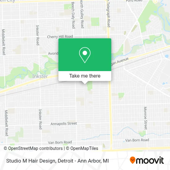Studio M Hair Design map