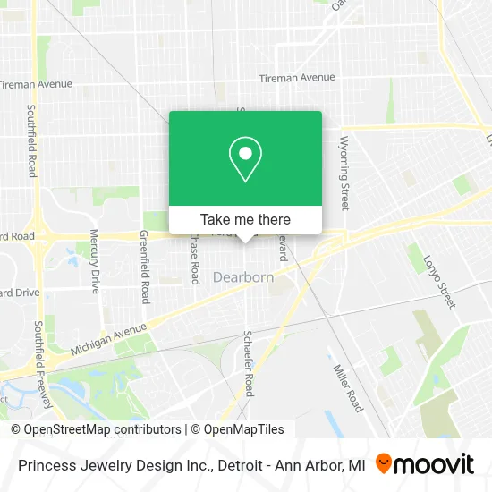 Princess Jewelry Design Inc. map