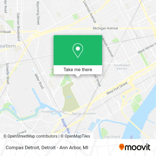 Compas Detroit map