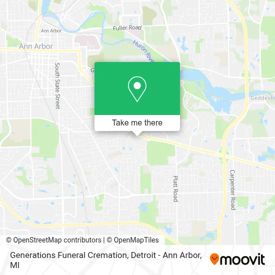 Generations Funeral Cremation map