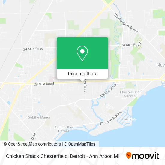 Chicken Shack Chesterfield map