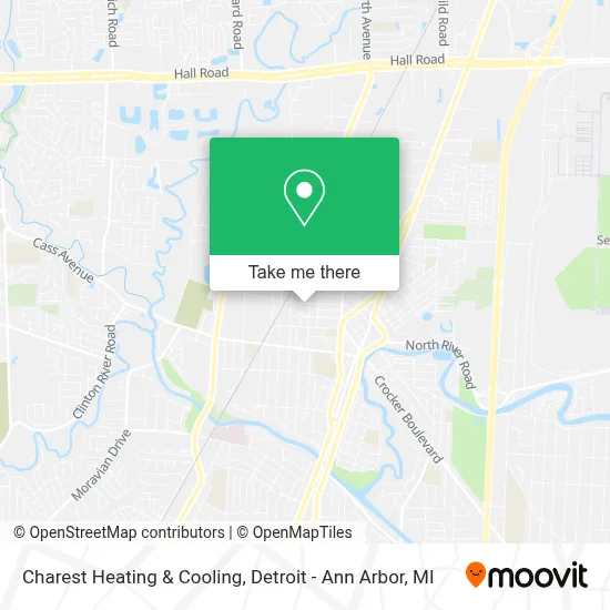 Charest Heating & Cooling map