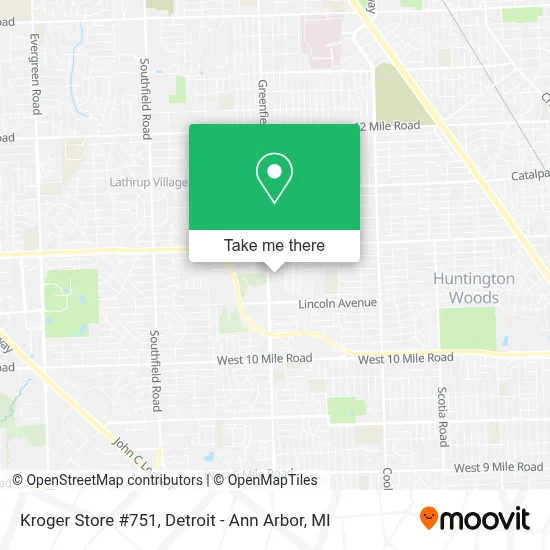 Kroger Store #751 map