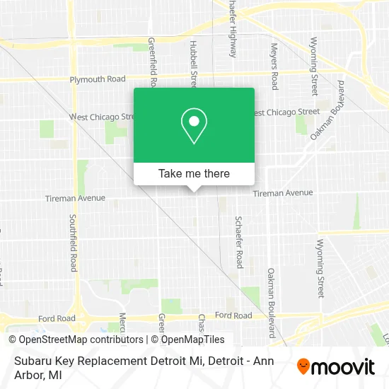Subaru Key Replacement Detroit Mi map