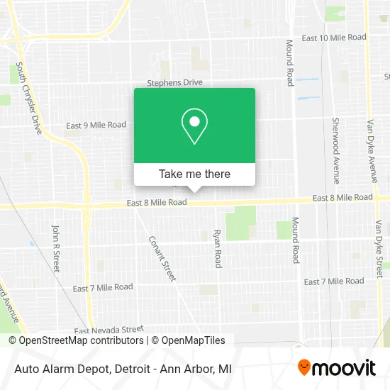 Auto Alarm Depot map