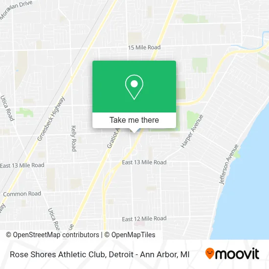 Rose Shores Athletic Club map