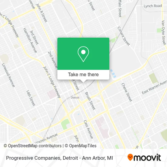 Progressive Companies map