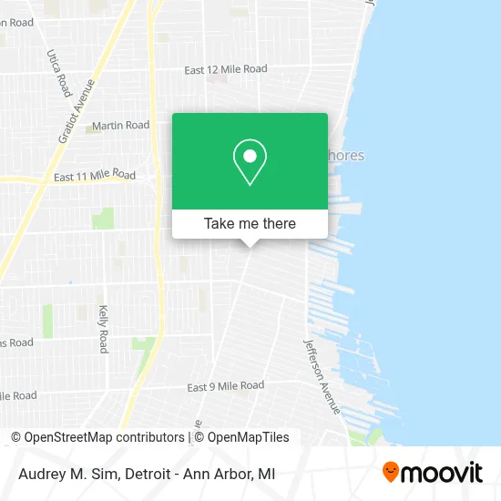 Audrey M. Sim map