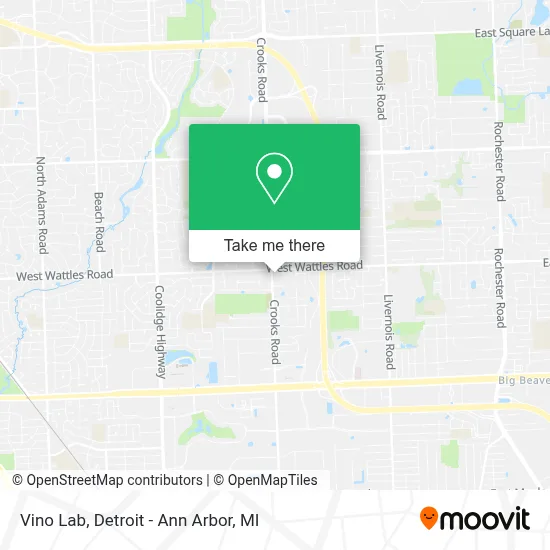 Vino Lab map