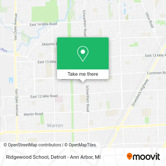 Ridgewood School map