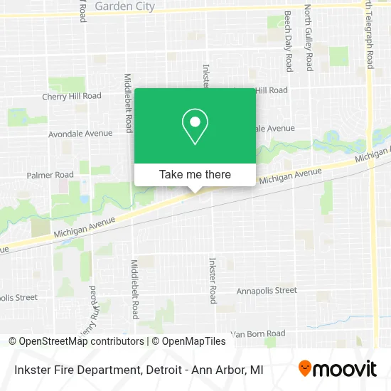 Inkster Fire Department map