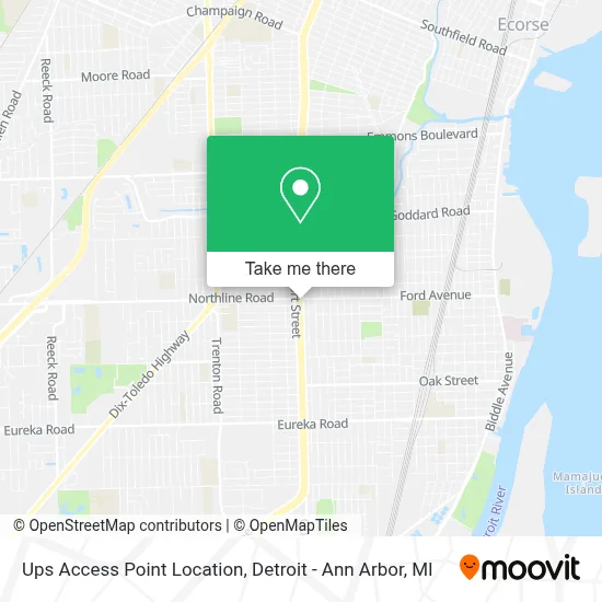 Ups Access Point Location map