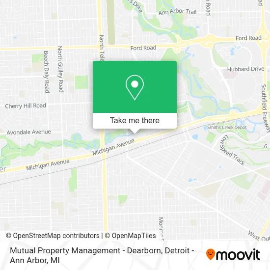 Mutual Property Management - Dearborn map