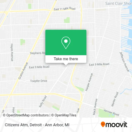 Citizens Atm map
