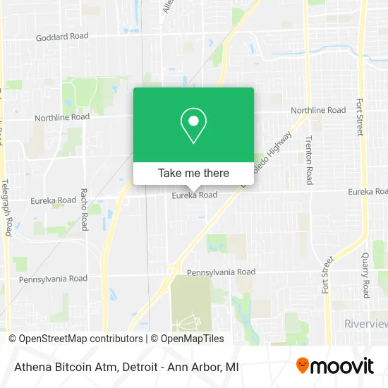 Athena Bitcoin Atm map