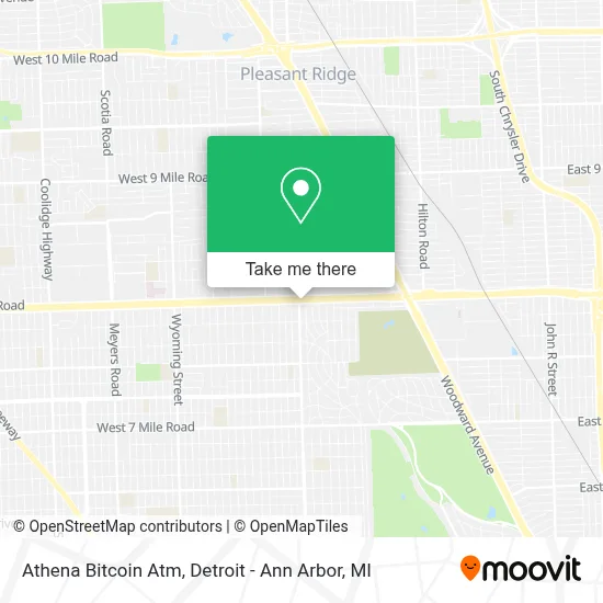 Athena Bitcoin Atm map