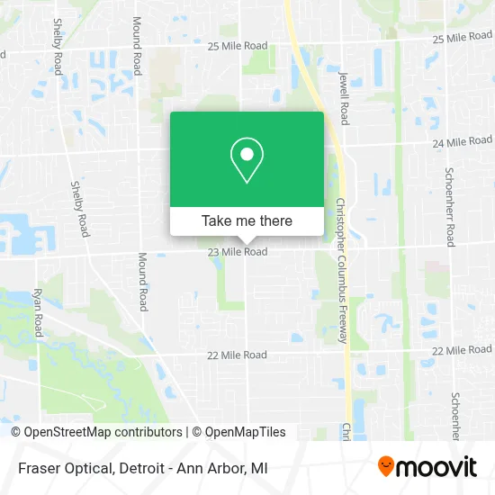 Fraser Optical map