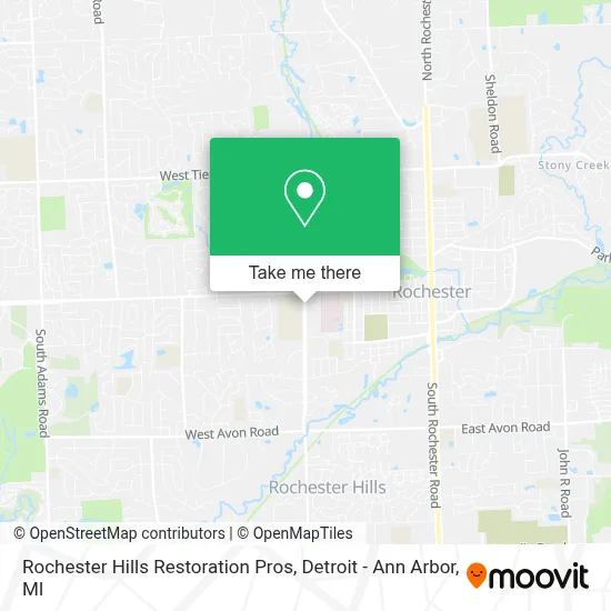 Rochester Hills Restoration Pros map