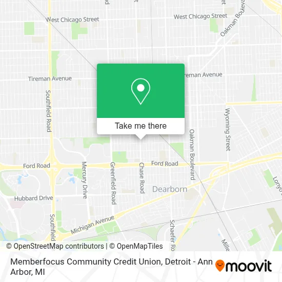 Memberfocus Community Credit Union map