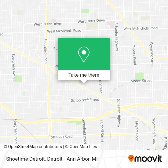 Shoetime Detroit map