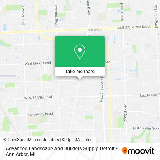 Advanced Landscape And Builders Supply map