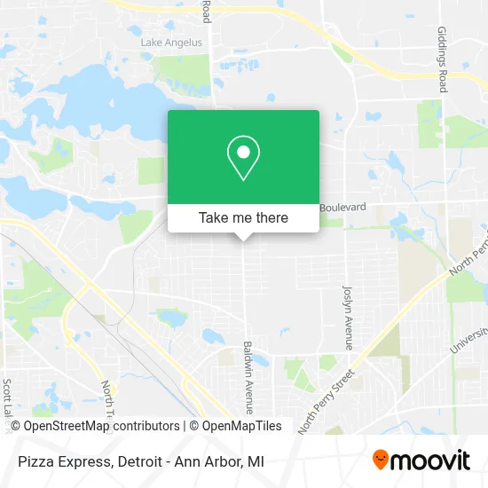 Pizza Express map